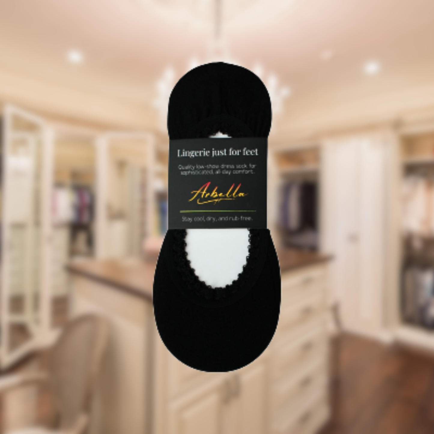 The Signature Pair — 1 Black Footie Dress Sock